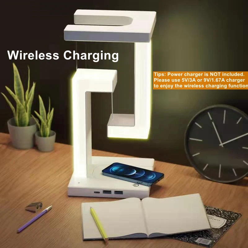 Novelty Floating Lamp with 10 W Detachable Wireless Charger