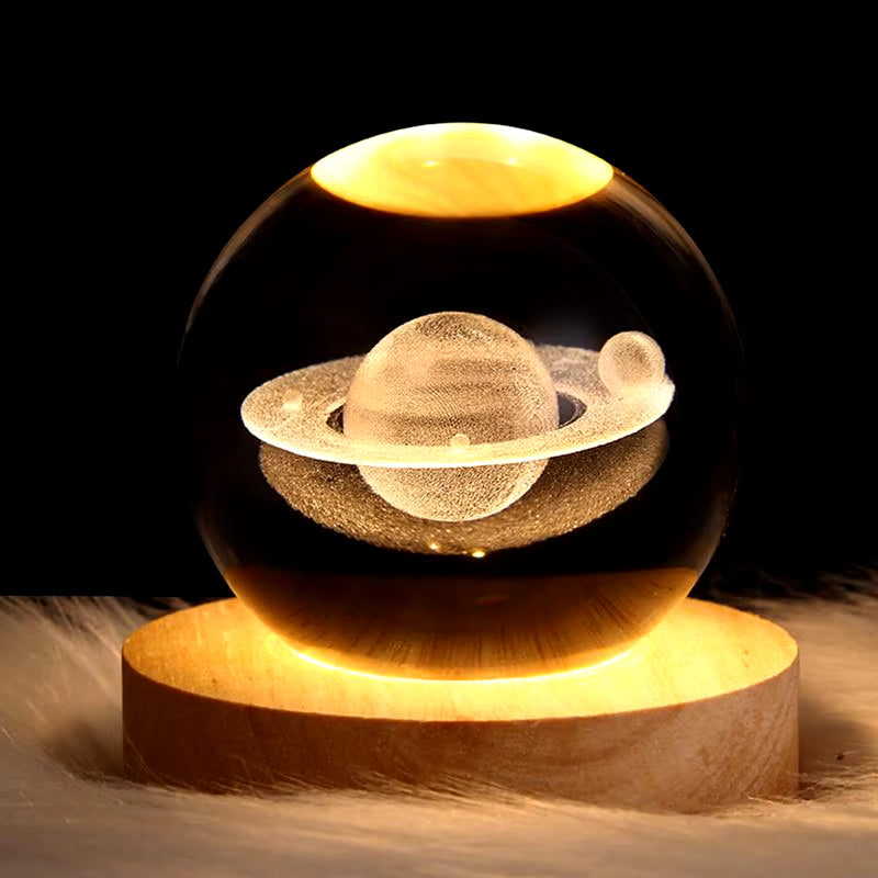 Crystal Ball Night Light 3D Table Lamp LED Crystal Ball 